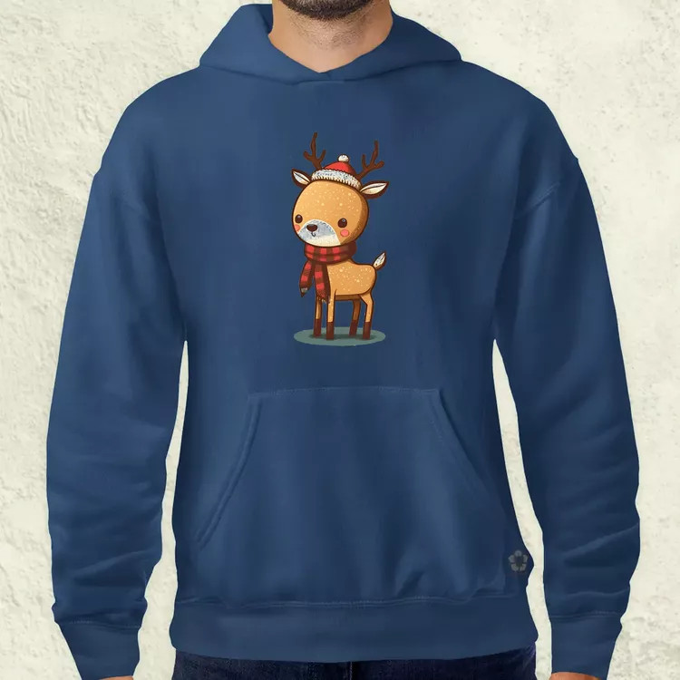 Xmas Szarvas v2 férfi pulóver