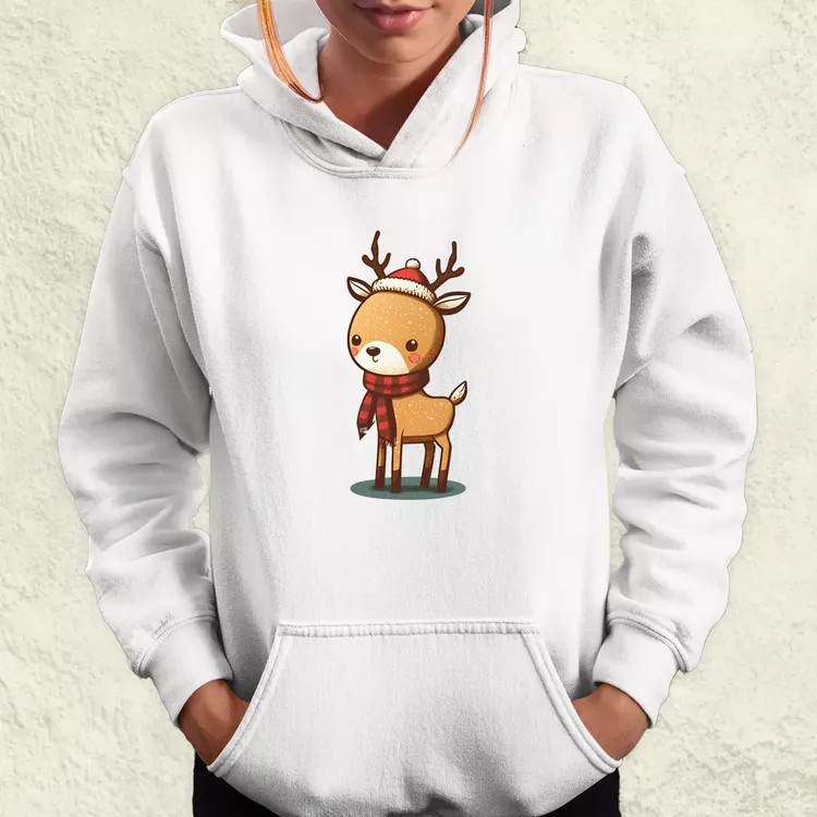 Xmas Szarvas v2 női pulóver