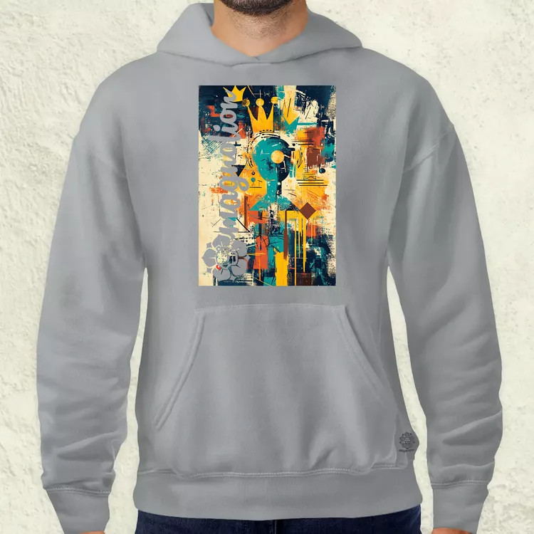 Absztrakt graffiti v2 férfi pulóver