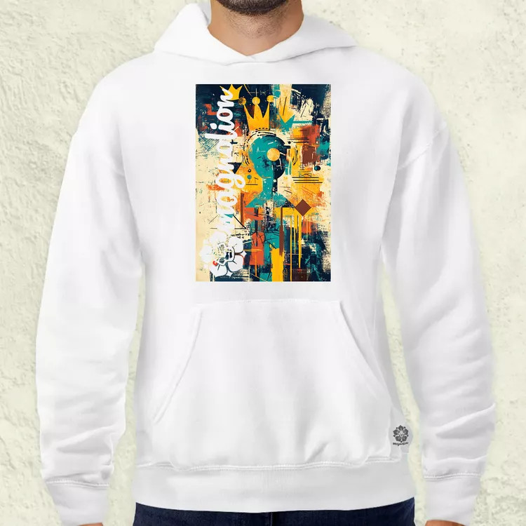 Absztrakt graffiti v2 férfi pulóver