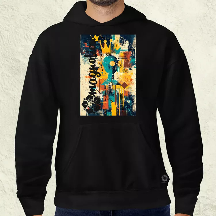 Absztrakt graffiti v2 férfi pulóver