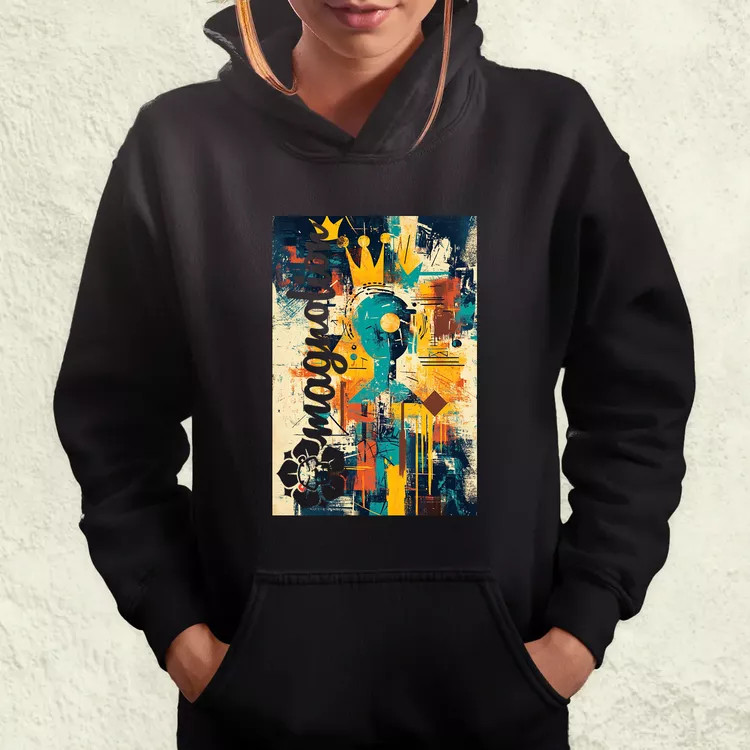 Absztrakt graffiti v2 női pulóver