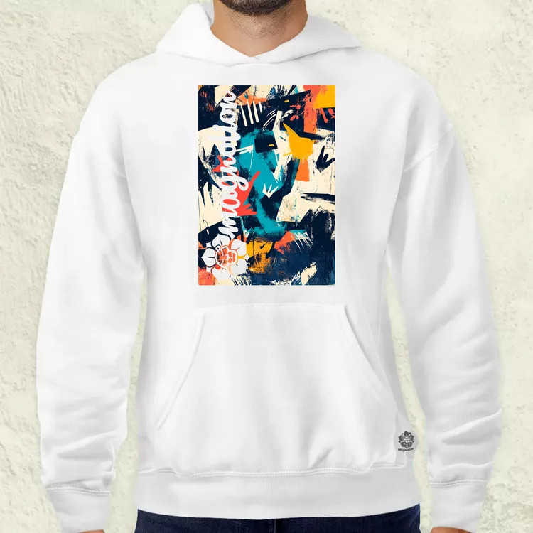Absztrakt graffiti v3 férfi pulóver