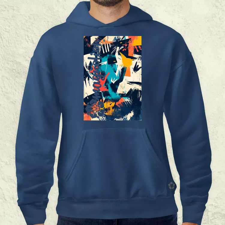 Absztrakt graffiti v3 férfi pulóver