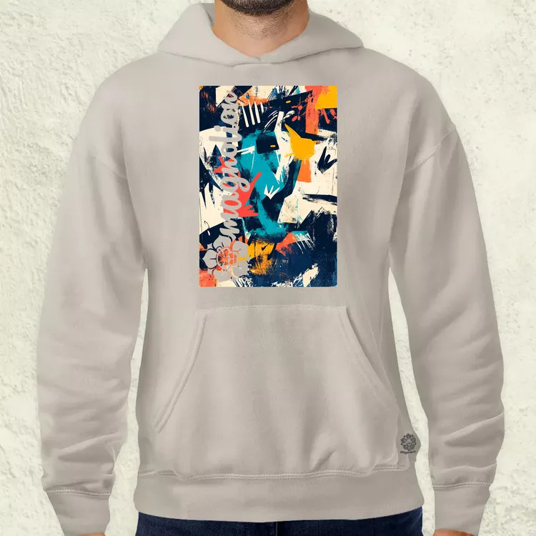 Absztrakt graffiti v3 férfi pulóver