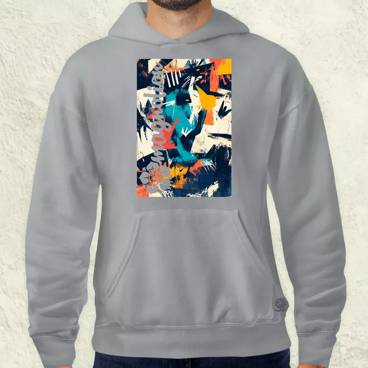 Absztrakt graffiti v3 férfi pulóver
