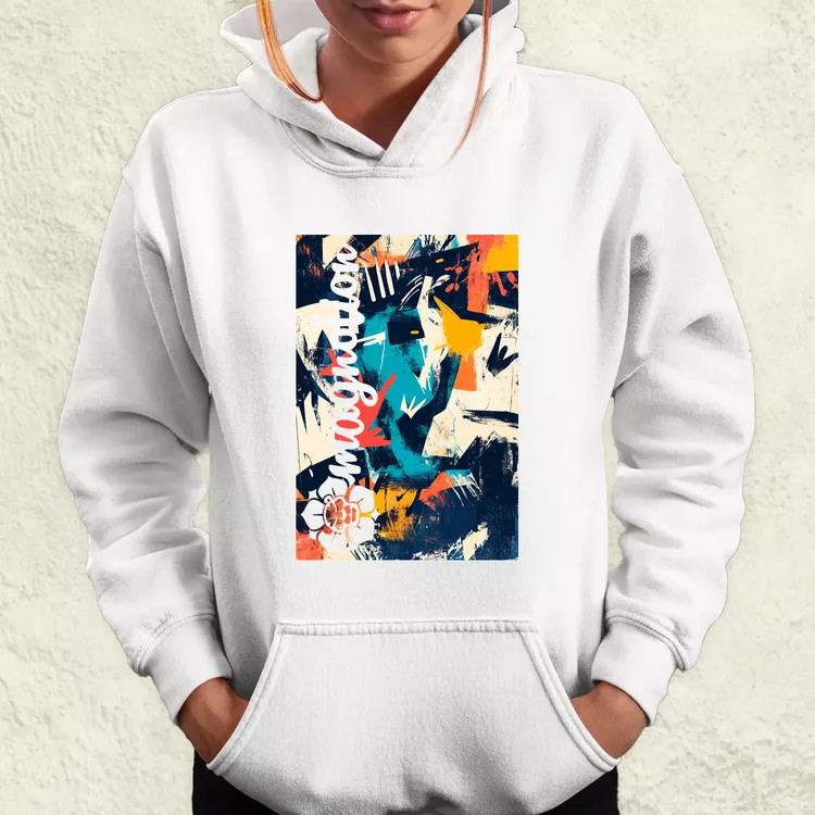 Absztrakt graffiti v3 női pulóver