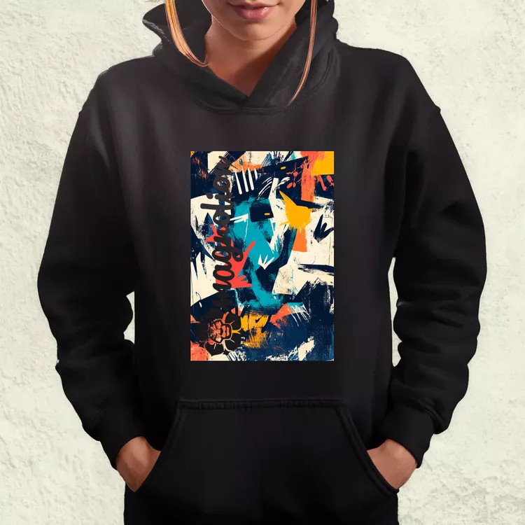 Absztrakt graffiti v3 női pulóver