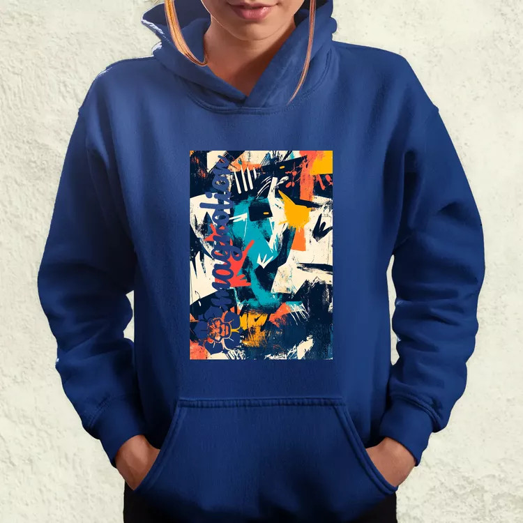 Absztrakt graffiti v3 női pulóver