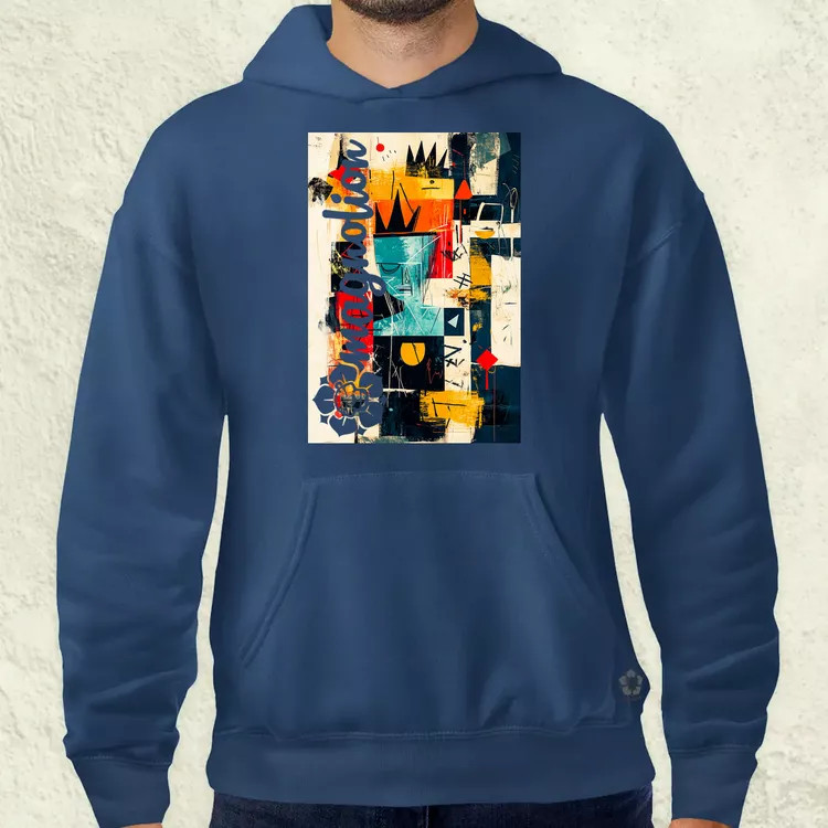 Absztrakt graffiti v7 férfi pulóver
