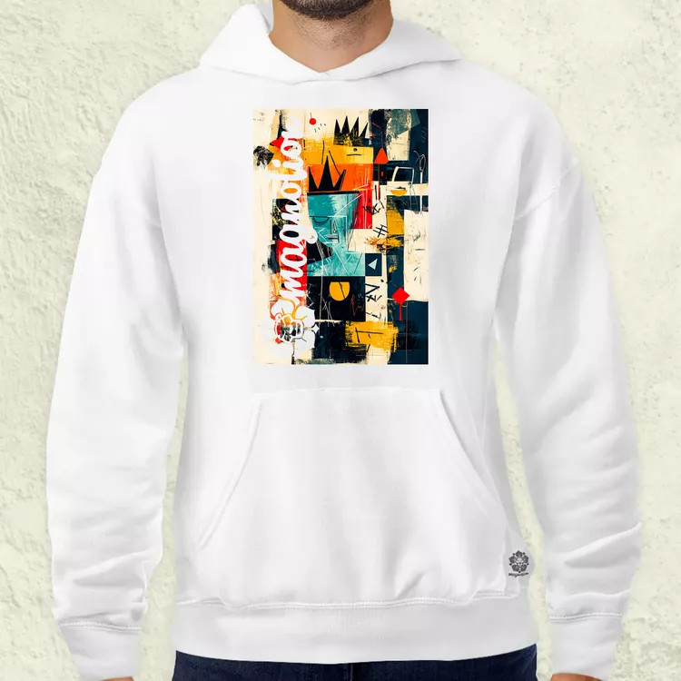 Absztrakt graffiti v7 férfi pulóver