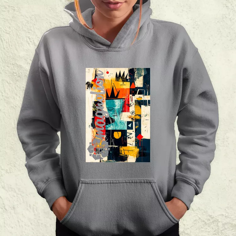 Absztrakt graffiti v7 női pulóver
