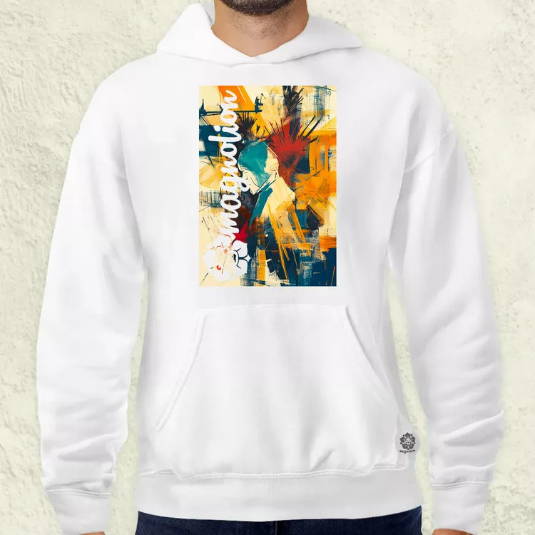 Absztrakt graffiti v8 férfi pulóver
