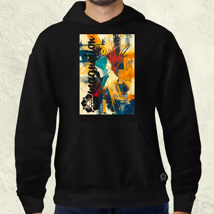 Absztrakt graffiti v8 férfi pulóver
