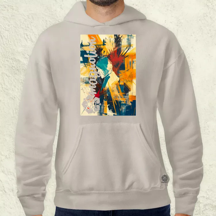 Absztrakt graffiti v8 férfi pulóver