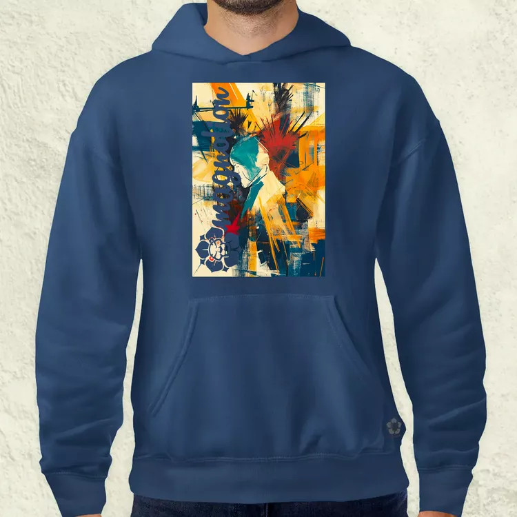 Absztrakt graffiti v8 férfi pulóver
