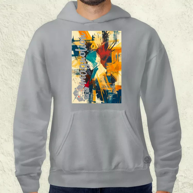 Absztrakt graffiti v8 férfi pulóver