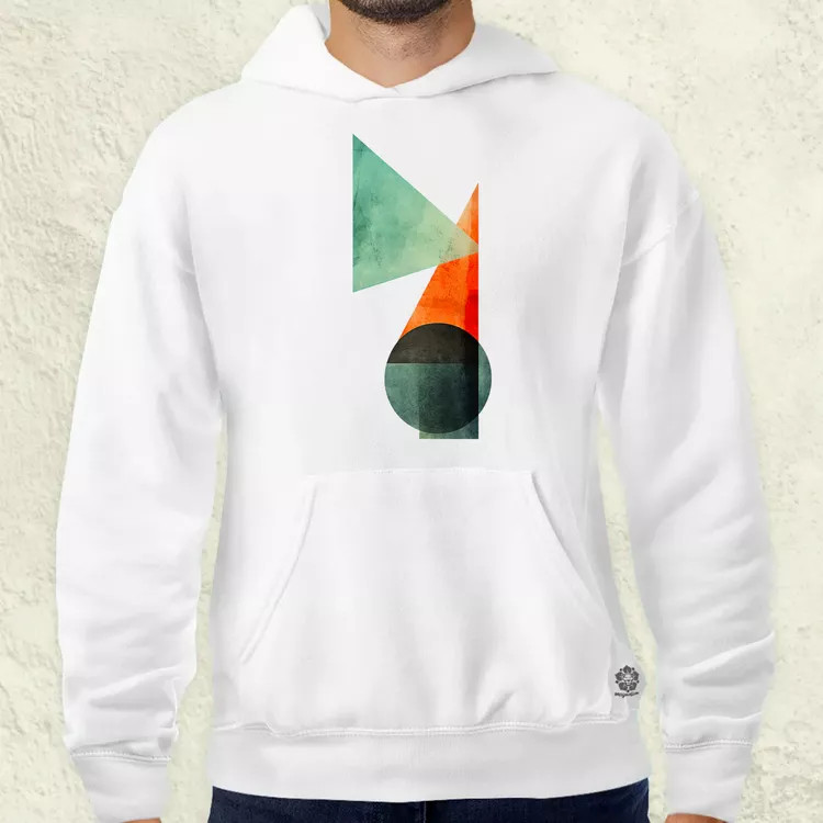 Absztrakt pilcrow v2 férfi pulóver