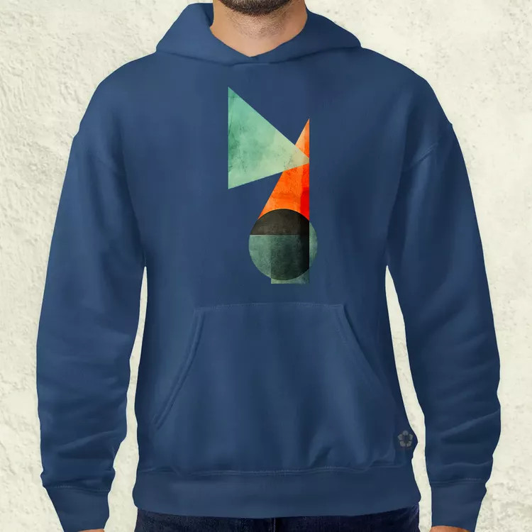 Absztrakt pilcrow v2 férfi pulóver