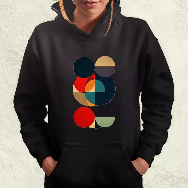 Bauhaus vintage kör absztrakció v2 női pulóver