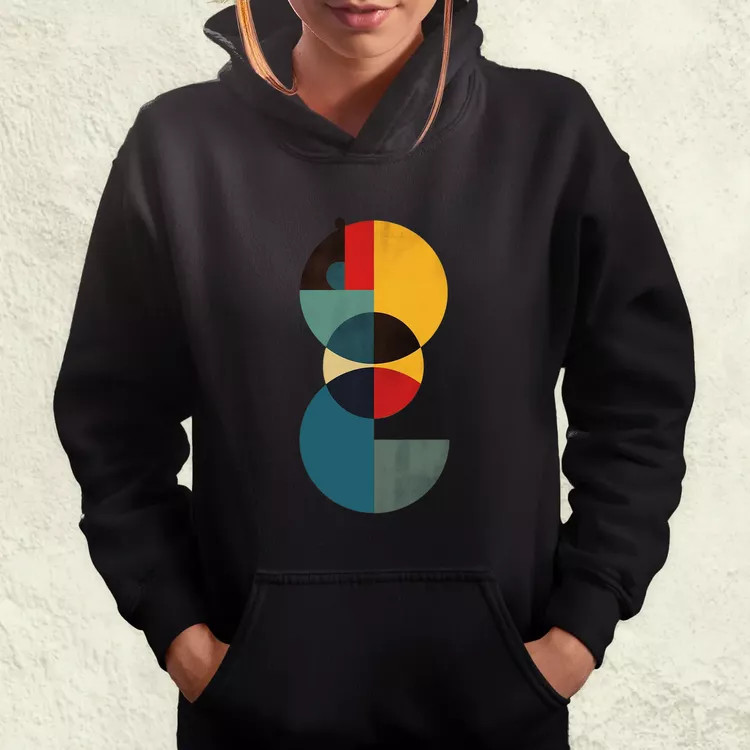 Bauhaus vintage kör absztrakció v4 női pulóver