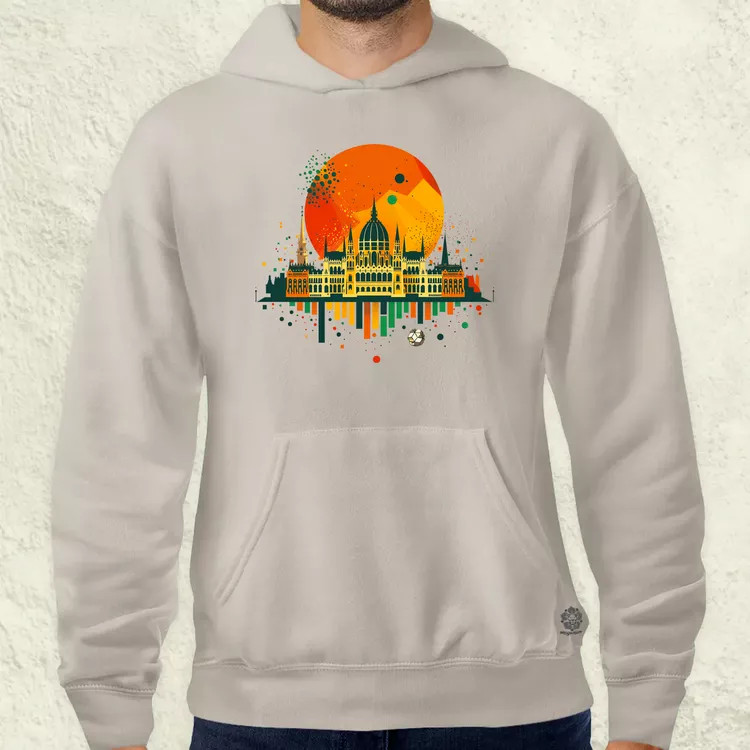 Budapest foci absztrakt v1 férfi pulóver