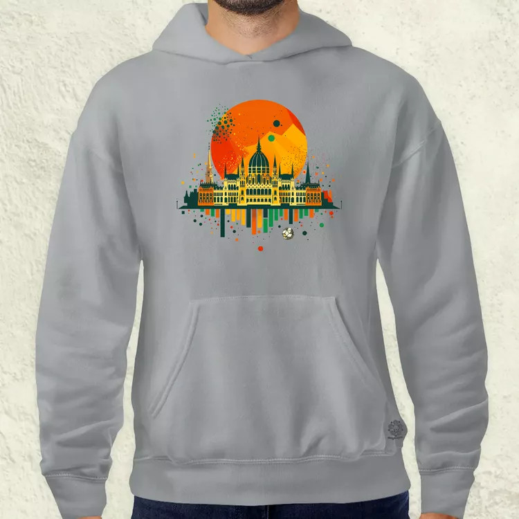 Budapest foci absztrakt v1 férfi pulóver