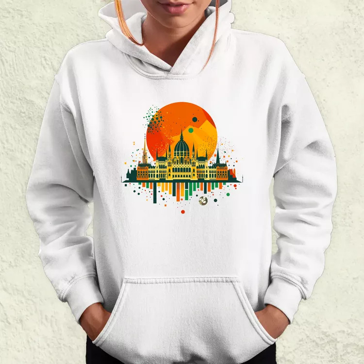 Budapest foci absztrakt v1 női pulóver