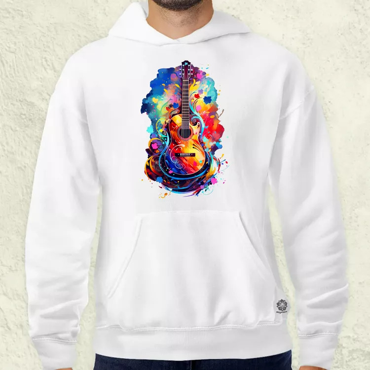 Gitár fantázia v1 férfi pulóver