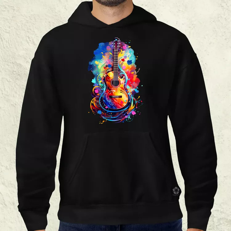 Gitár fantázia v1 férfi pulóver