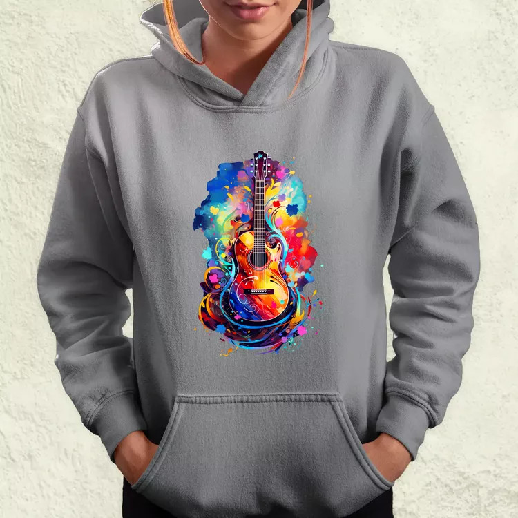 Gitár fantázia v1 női pulóver