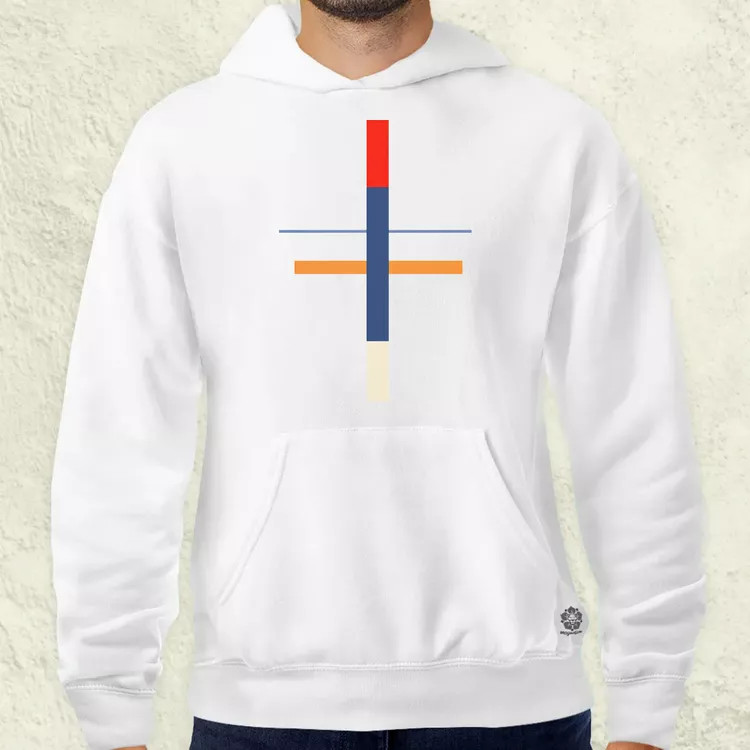 Minimál absztrakt v2 férfi pulóver