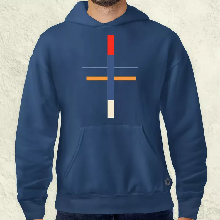 Minimál absztrakt v2 férfi pulóver