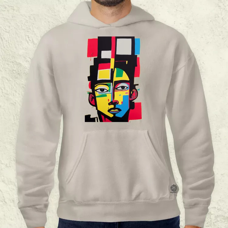 Minimalista absztrakt Basquiat férfi pulóver