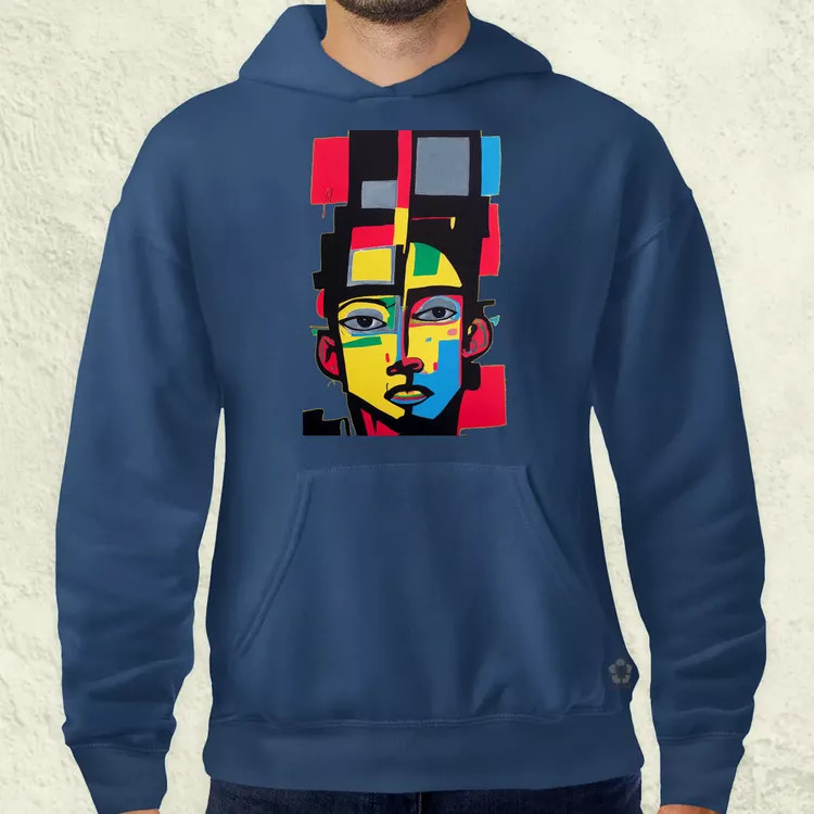 Minimalista absztrakt Basquiat férfi pulóver