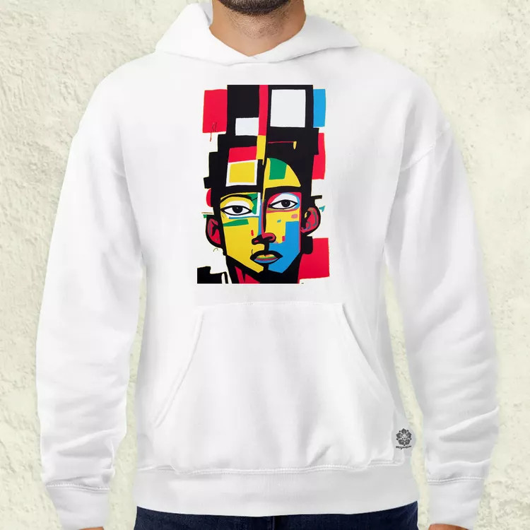 Minimalista absztrakt Basquiat férfi pulóver