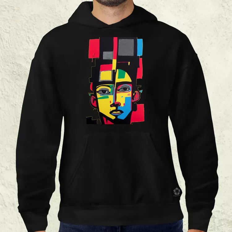 Minimalista absztrakt Basquiat férfi pulóver