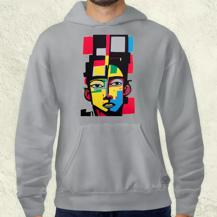Minimalista absztrakt Basquiat férfi pulóver