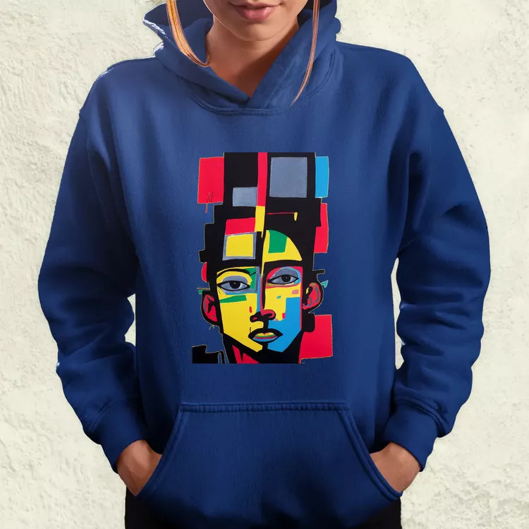 Minimalista absztrakt Basquiat női pulóver