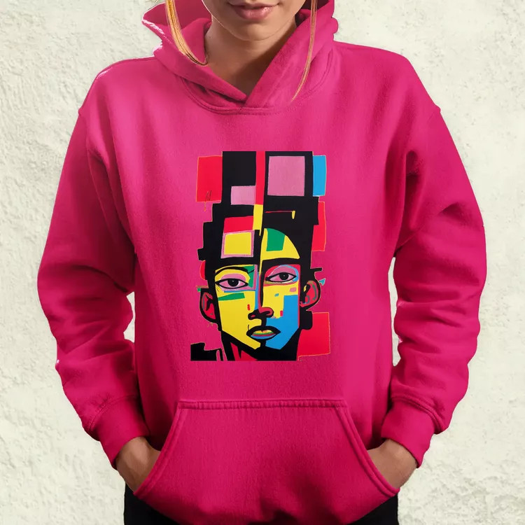 Minimalista absztrakt Basquiat női pulóver