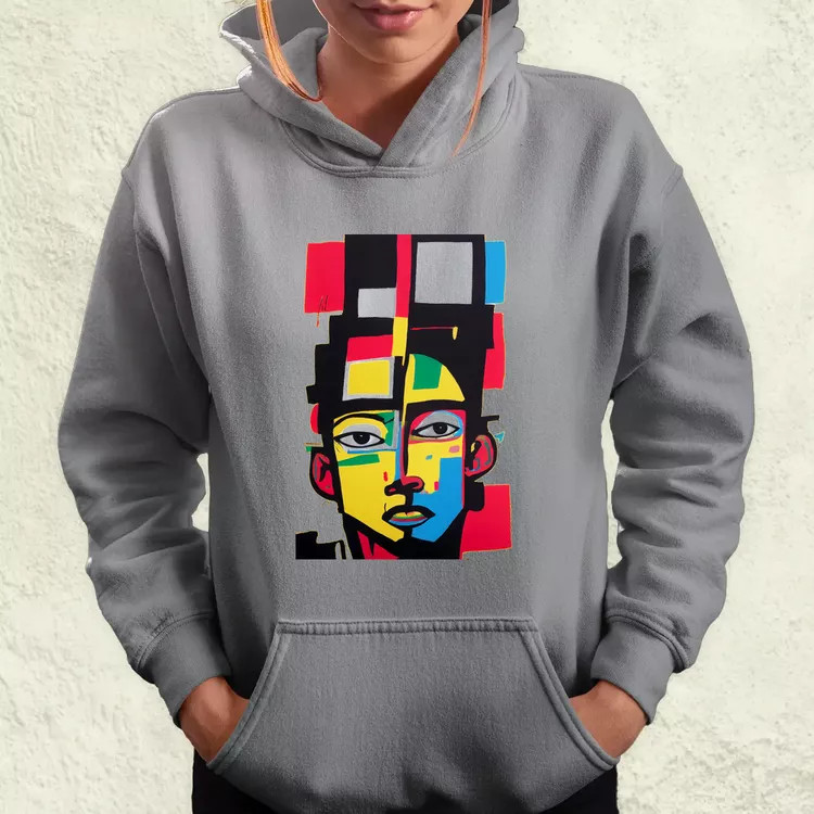 Minimalista absztrakt Basquiat női pulóver