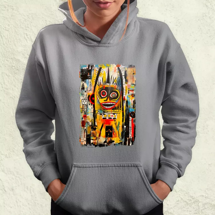 NYC naplemente Basquiat graffiti v4 női pulóver