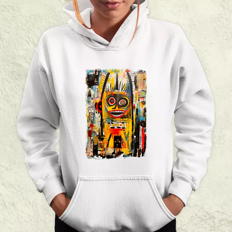 NYC naplemente Basquiat graffiti v4 női pulóver