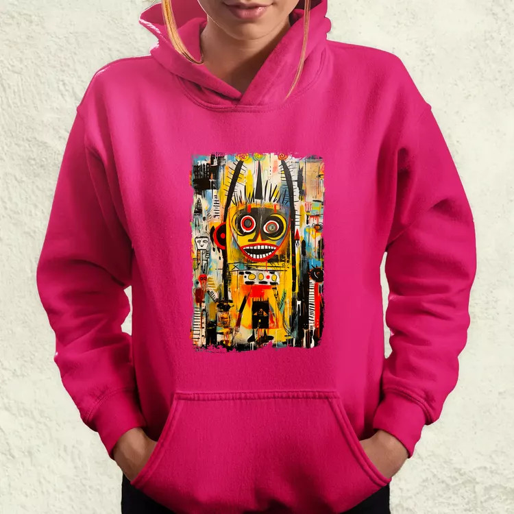 NYC naplemente Basquiat graffiti v4 női pulóver