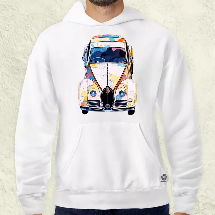 Trompe-l’œil Bugatti v5 férfi pulóver