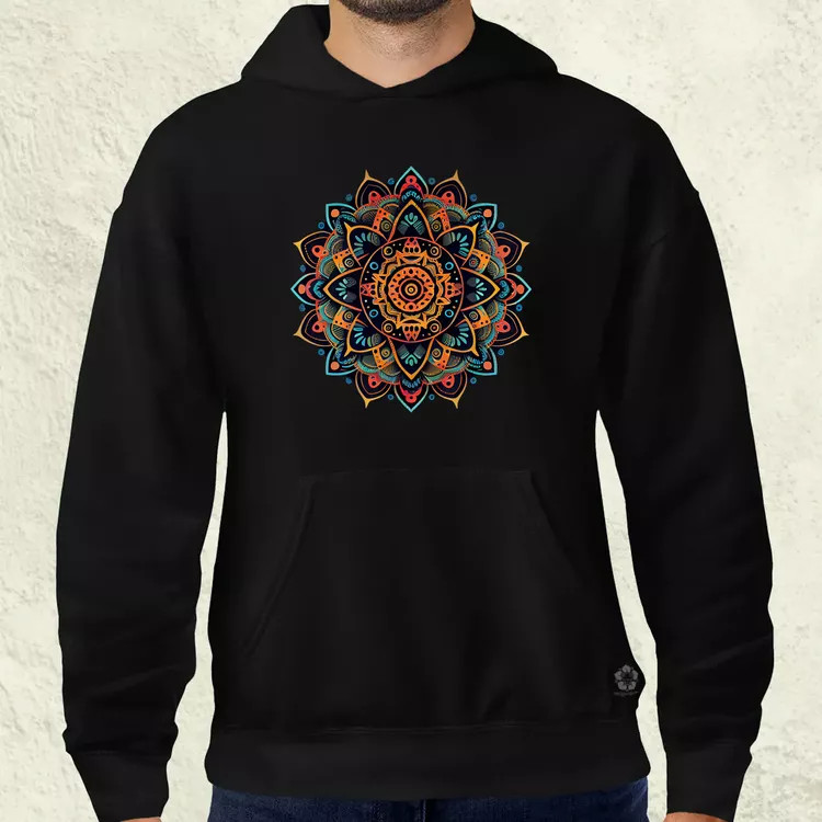 Vektor mandala férfi pulóver