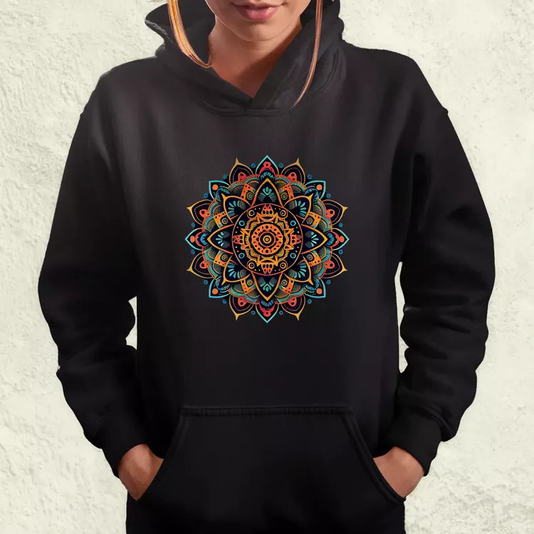 Vektor mandala női pulóver
