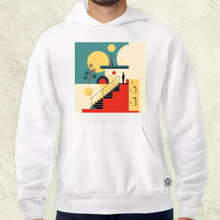 Világunk absztrakt v2 férfi pulóver