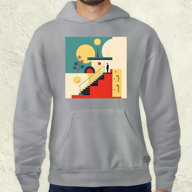 Világunk absztrakt v2 férfi pulóver