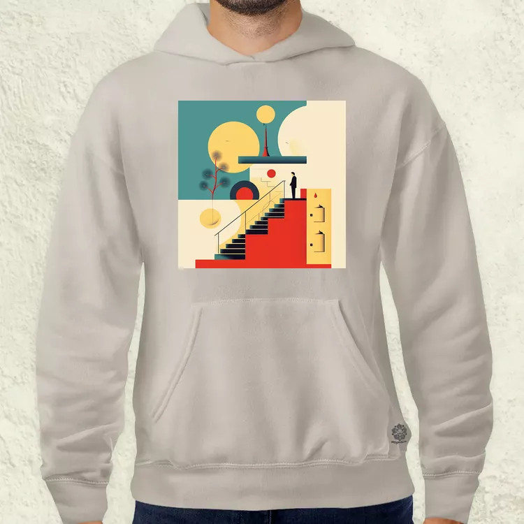 Világunk absztrakt v2 férfi pulóver